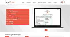 Desktop Screenshot of legaltoday.info